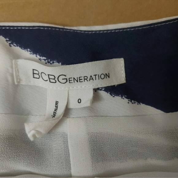 BCBGeneration Nautical Blue/White Striped Shorts - Picture 5 of 5